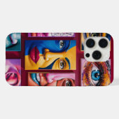 Verbluffende 3D Crimson Sticker Design voor Vrouwe iPhone Hoesje (Achterkant horizontaal)