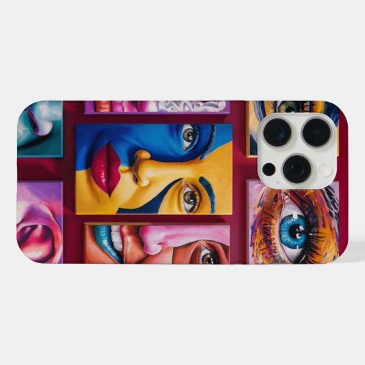 Verbluffende 3D Crimson Sticker Design voor Vrouwe iPhone Hoesje (Achterkant horizontaal)