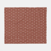Verbluffende 3D-effecten: witte kubussen op bakste Fleece Deken (Voorkant (Horizontaal))