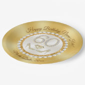 Verbluffende, 60e verjaardag papieren Borden, spec Papieren Bordje (Gekanteld)