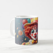 Verbluffende aangepaste monogram clown Mok (Voorkant links)