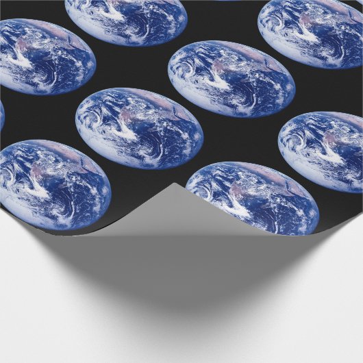 Verbluffende aarde cadeaupapier (Hoek)