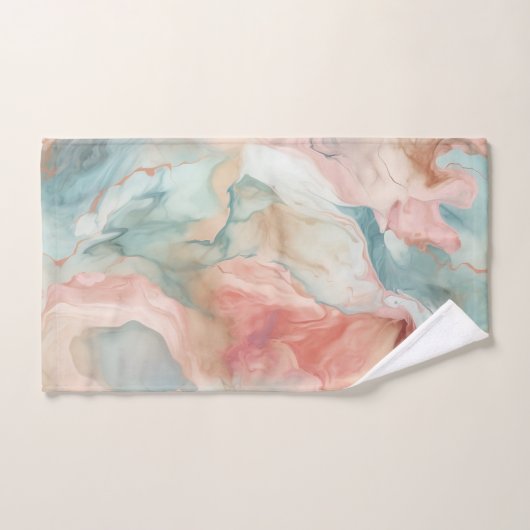 VERBLUFFENDE AARDE MARMER WERVELEN BADKAMER HANDDO BAD HANDDOEK (Handdoek)