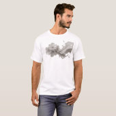 Verbluffende ABSTRACTE BLOEM Custom Creatie T-shirt (Voorkant volledig)