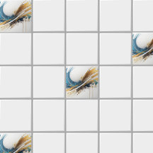 Verbluffende Abstracte keramische Tegel - levendig