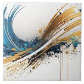 Verbluffende Abstracte keramische Tegel - levendig Tegeltje (Voorkant)