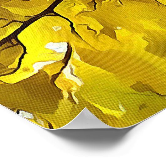 Verbluffende Abstracte kunst in de herfst van de b Poster (Hoek)