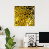 Verbluffende Abstracte kunst in de herfst van de b Poster (Thuiskantoor)