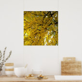 Verbluffende Abstracte kunst in de herfst van de b Poster (Keuken)