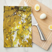 Verbluffende Abstracte kunst in de herfst van de b Theedoek (Quarter Fold)