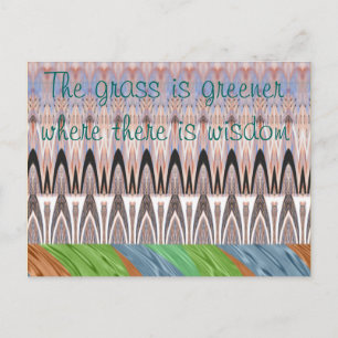 Verbluffende Abstracte Patroon Kunstprint Briefkaart