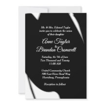 Verbluffende Abstracte uitnodiging tot huwelijksav