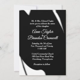 Verbluffende Abstracte uitnodiging tot huwelijksav