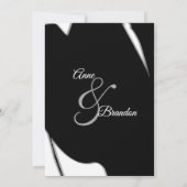 Verbluffende Abstracte uitnodiging tot huwelijksav (Achterkant)