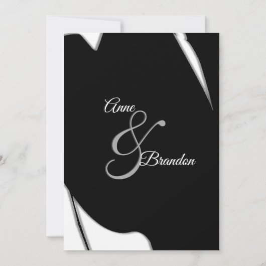 Verbluffende Abstracte uitnodiging tot huwelijksav (Achterkant)