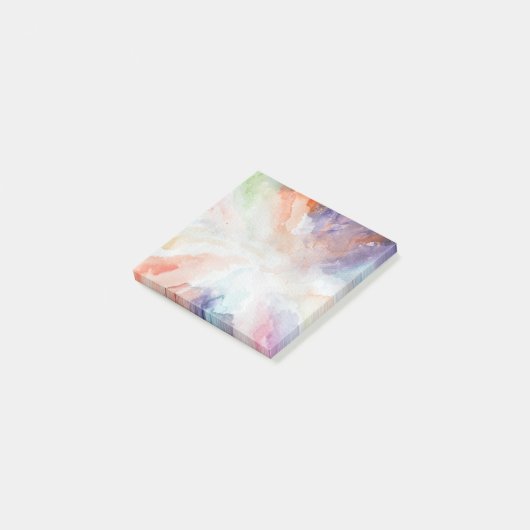 Verbluffende Abstracte Waterverf moderne kunst Post-it® Notes (Schuin)