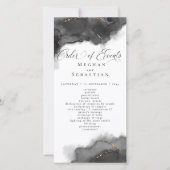 Verbluffende Abstracte zwart-gouden Waterverf (Voorkant)