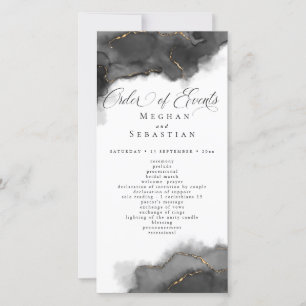 Verbluffende Abstracte zwart-gouden Waterverf