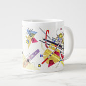 Verbluffende abstractie - Kandinsky Grote Koffiekop (Voorkant rechts)