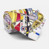 Verbluffende abstractie - Kandinsky Stropdas (Opgerold)