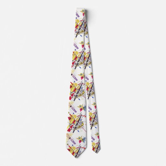 Verbluffende abstractie - Kandinsky Stropdas (Voorkant)