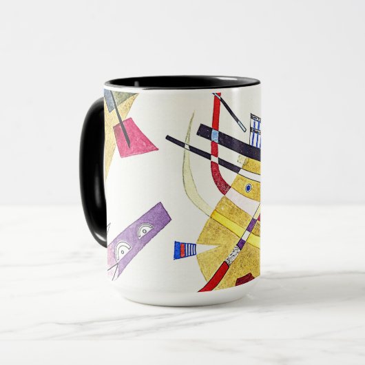 Verbluffende abstractie - Kandinsky Waterverf Art Mok (Voorkant links)