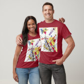 Verbluffende abstractie - Kandinsky Waterverf Art T-shirt (Unisex)