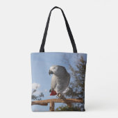 Verbluffende Afrikaanse grijze papegaai Tote Bag (Achterkant)