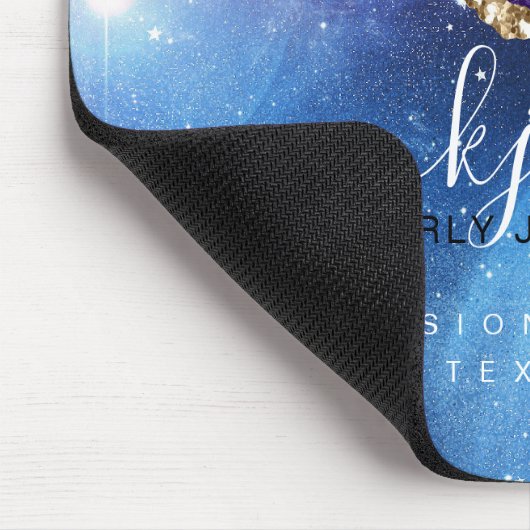 Verbluffende Agaat Gold Glitter Muismat (Hoek)