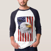Verbluffende Amerikaanse adelaar, de Amerikaanse v T-shirt (Voorkant)