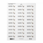 Verbluffende Amerikaanse antivocetvogel die het st Etiket (Full Sheet)