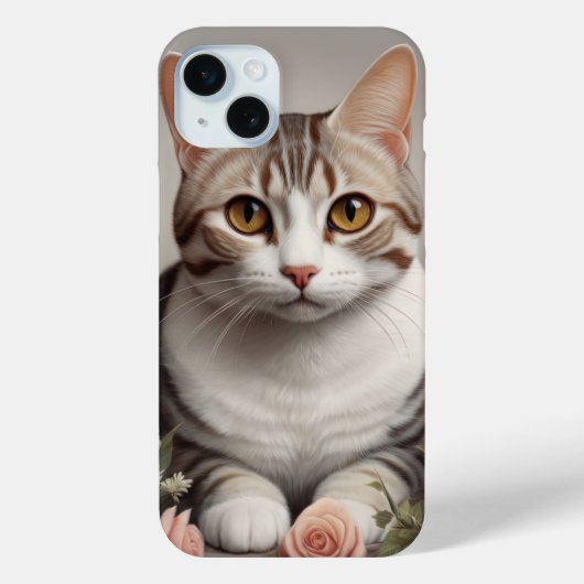 Verbluffende Amerikaanse Korthaar Kat met Delicate Case-Mate iPhone Case (Achterkant)