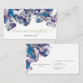 Verbluffende Amethyst Sapphire Gemstone Alcohol In Visitekaartje (Voorkant / Achterkant)