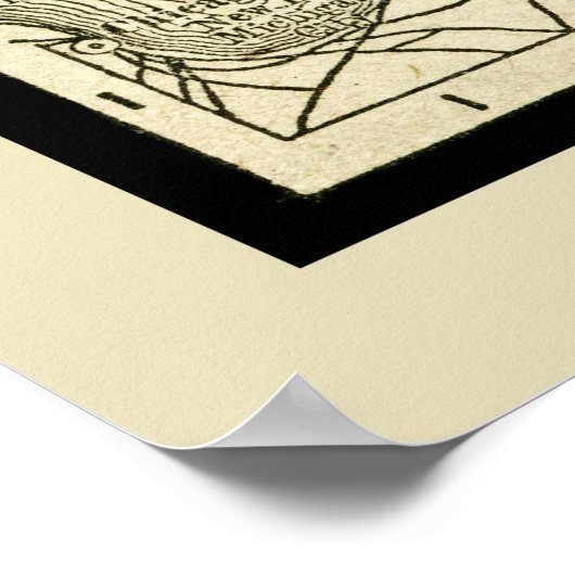 Verbluffende Antiek kaart van Michigan Poster (Hoek)