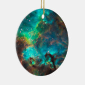 Verbluffende Aqua Star-cluster Keramisch Ornament (Rechts)