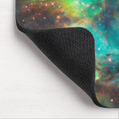 Verbluffende Aqua Star-cluster Muismat (Hoek)
