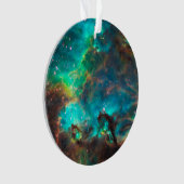 Verbluffende Aqua Star-cluster Ornament (voorkant)