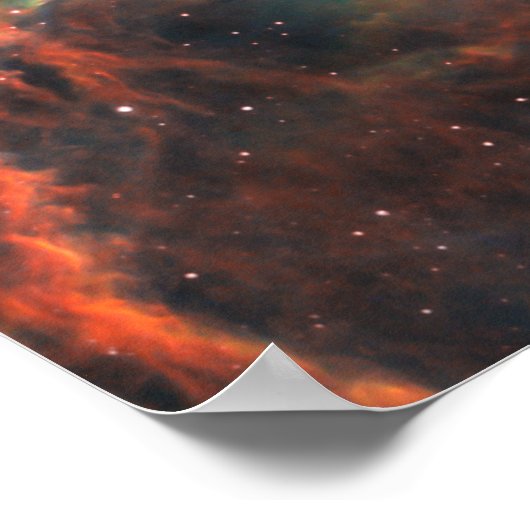 Verbluffende Aqua Star-cluster Poster (Hoek)