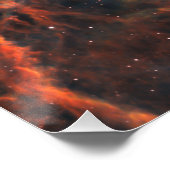 Verbluffende Aqua Star-cluster Poster (Hoek)