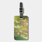 Verbluffende architectuurcityscape art accessoires bagagelabel (Voorkant verticaal)