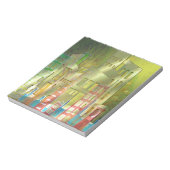 Verbluffende architectuurcityscape art accessoires notitieblok (Linkerzijde)