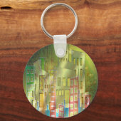 Verbluffende architectuurcityscape art accessoires sleutelhanger (Voorkant)