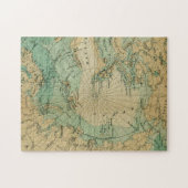 Verbluffende Arctische cirkelkaart Legpuzzel (Horizontaal)