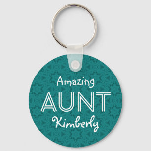 Verbluffende AUNT Custom Name Sleutelhanger Cadeau