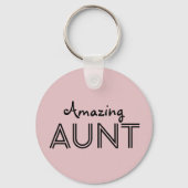Verbluffende AUNT Custom Name Sleutelhanger Cadeau (Voorkant)