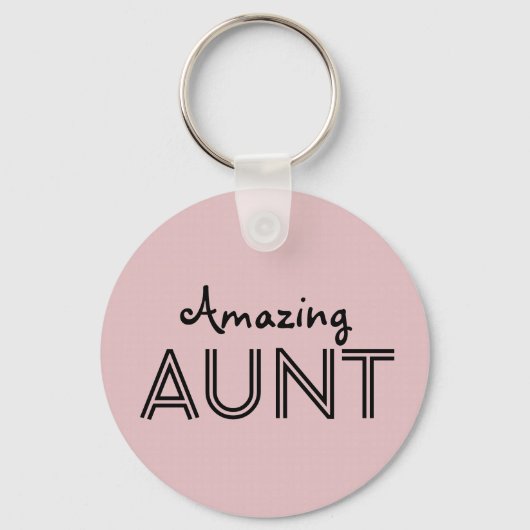 Verbluffende AUNT Custom Name Sleutelhanger Cadeau (Voorkant)