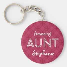 Verbluffende AUNT Custom Name Sleutelhanger Cadeau