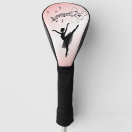 Verbluffende Ballerina Dancing met Music Pink Golfheadcover