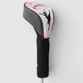 Verbluffende Ballerina Dancing met Music Pink Golfheadcover (Schuin)