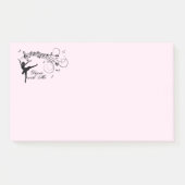 Verbluffende Ballerina Dancing met Music Pink Post-it® Notes (Voorkant)